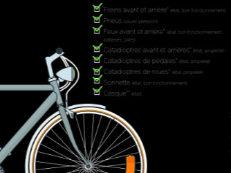 Flyer "points de contrôle sécurité des vélo"